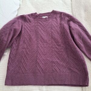 Croft & Barrow Women's Plum Crew Neck Sweater Size 1X